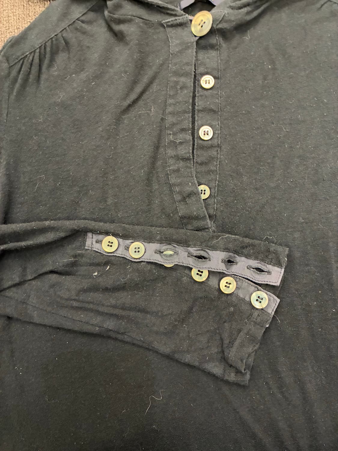 38)bon Appetit 빈티지 여성 후드 롱 슬리브(소매 찢어짐) 상품이미지6