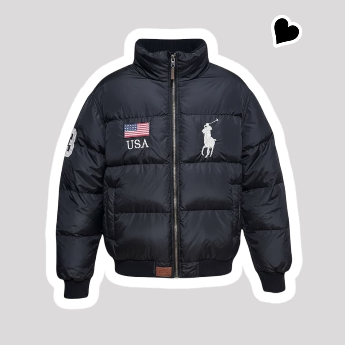 폴로 랄프로렌 빅폴로니 성조기 패딩 상품이미지1