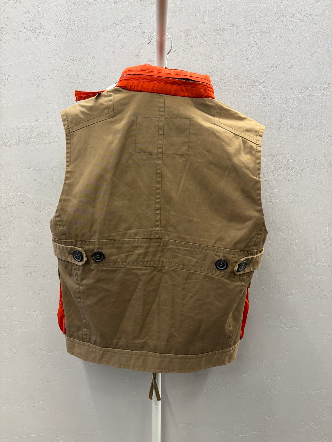 디스퀘어드2 카키색 오렌지 포인트 포켓 조끼 95 상품이미지4