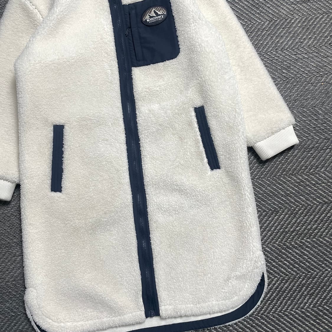 디스커버리 양털 쉐르파 반코트 롱 플리스 자켓o 5398 상품이미지2