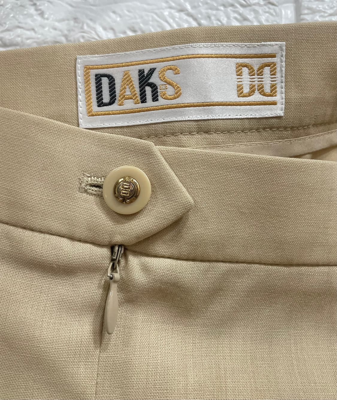 정품 DAKS 닥스 베이지 미디스커트 하객룩오피스룩모임룩 닥스치마 상품이미지2