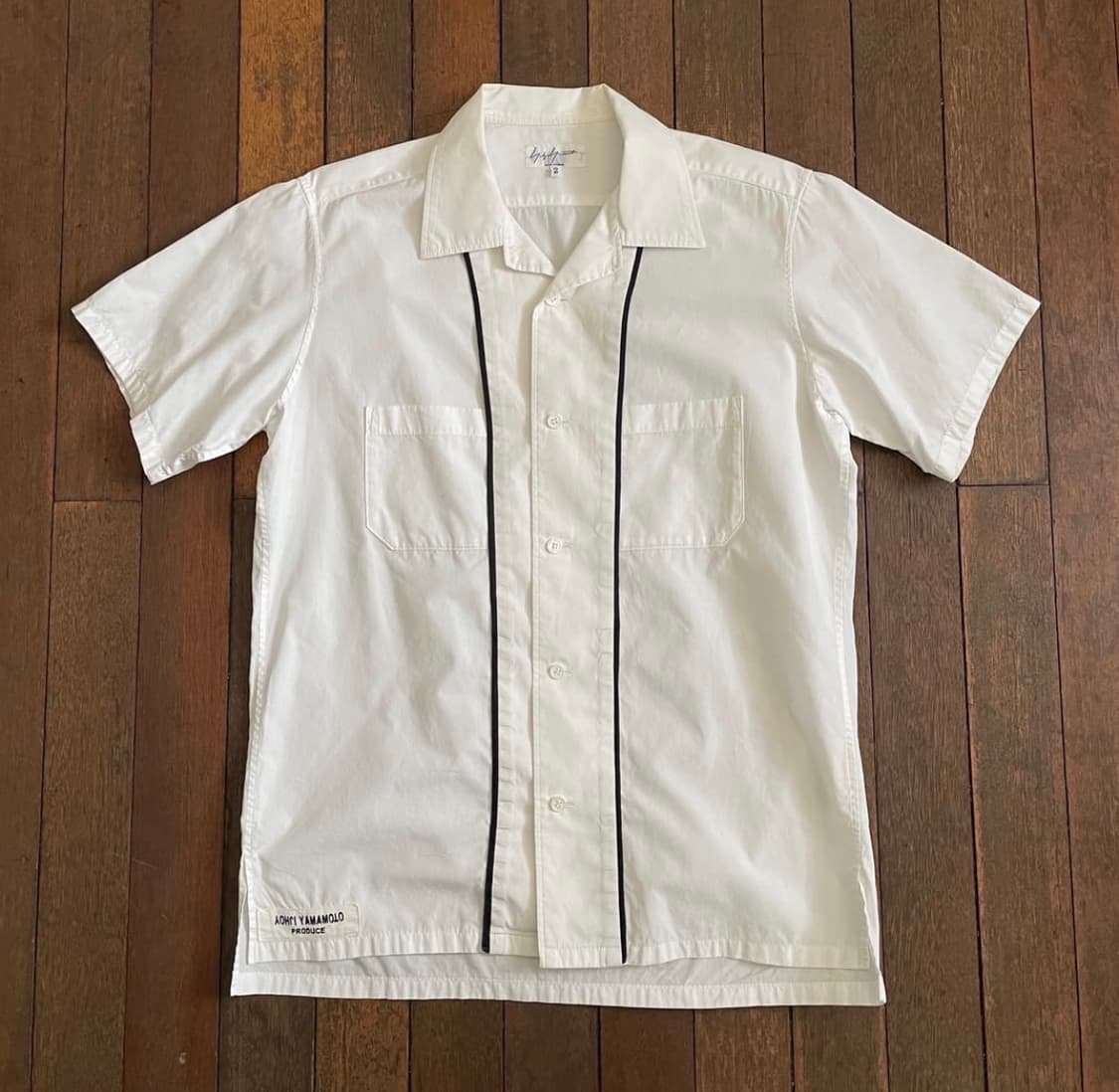 요지 야마모토 뿌르옴므 반팔셔츠 2사이즈 상품이미지1