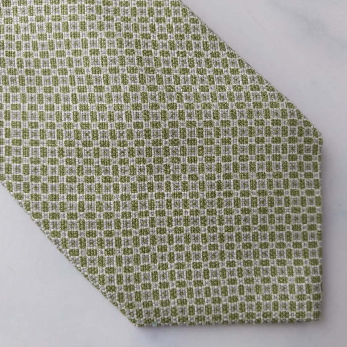 빨질레리 실크 라임 마이크로 패턴 넥타이 8.8cm 새제품 K2532 상품이미지6