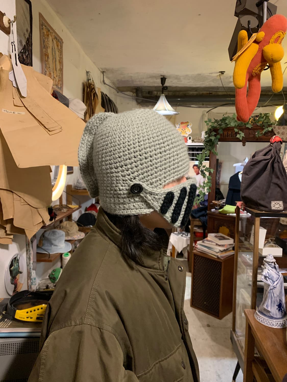 중세 기사 투구 니트 상품이미지1