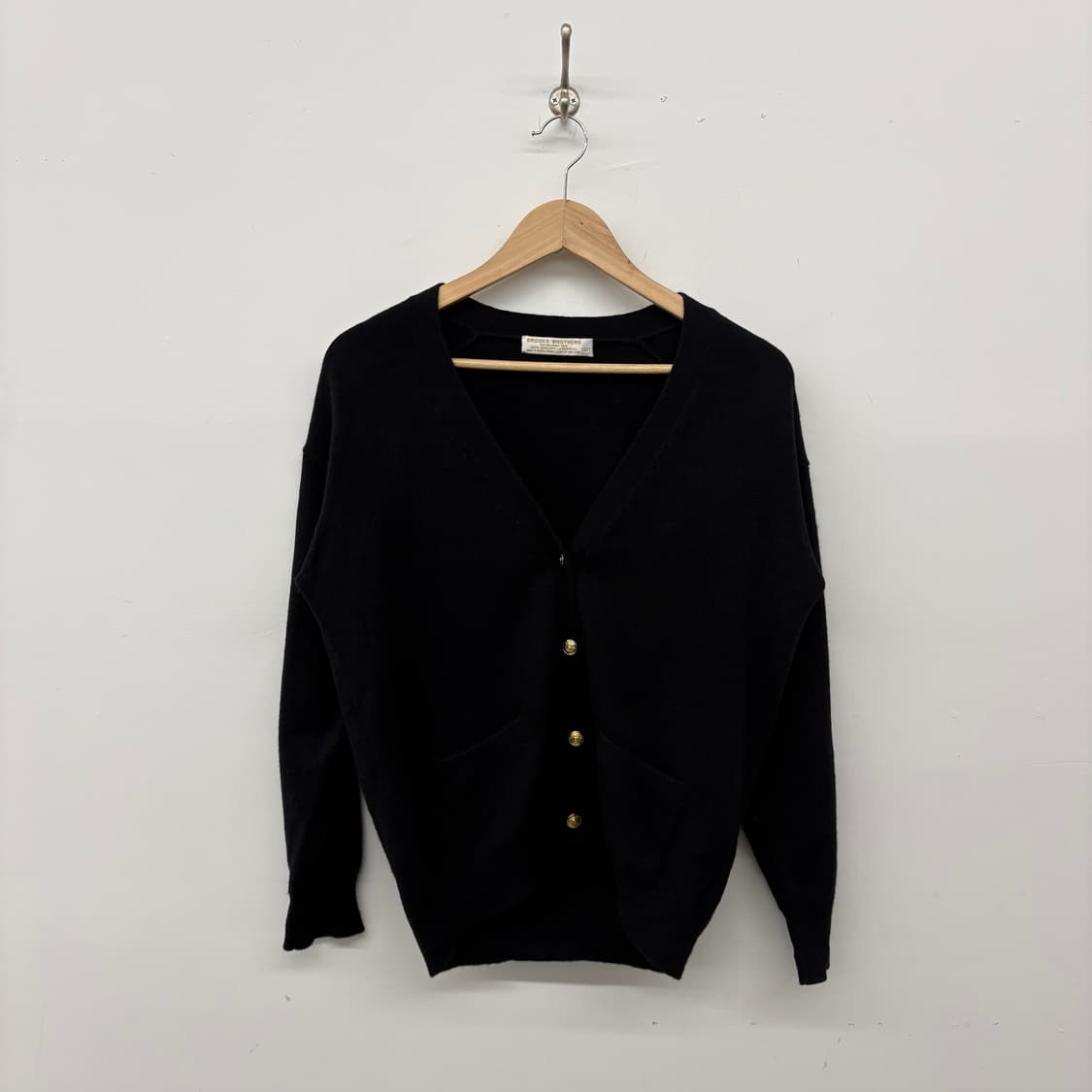 브룩스 브라더스 블랙 캐시미어 가디건 여/M 상품이미지1