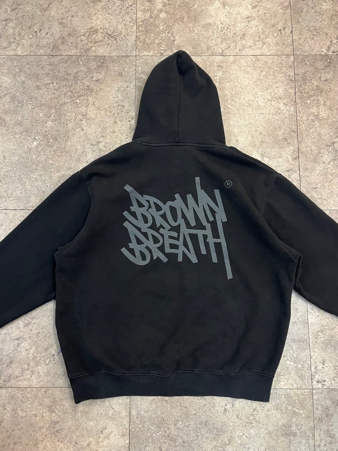 브라운브레스 기모 후드티 블랙 M #csz2395  상품이미지9