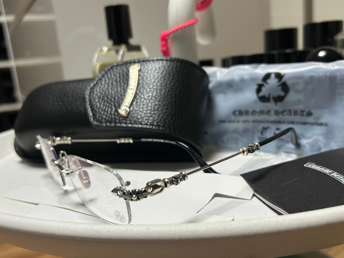 크롬하츠 필스3 샤이니 실버 무테 안경 상품이미지2