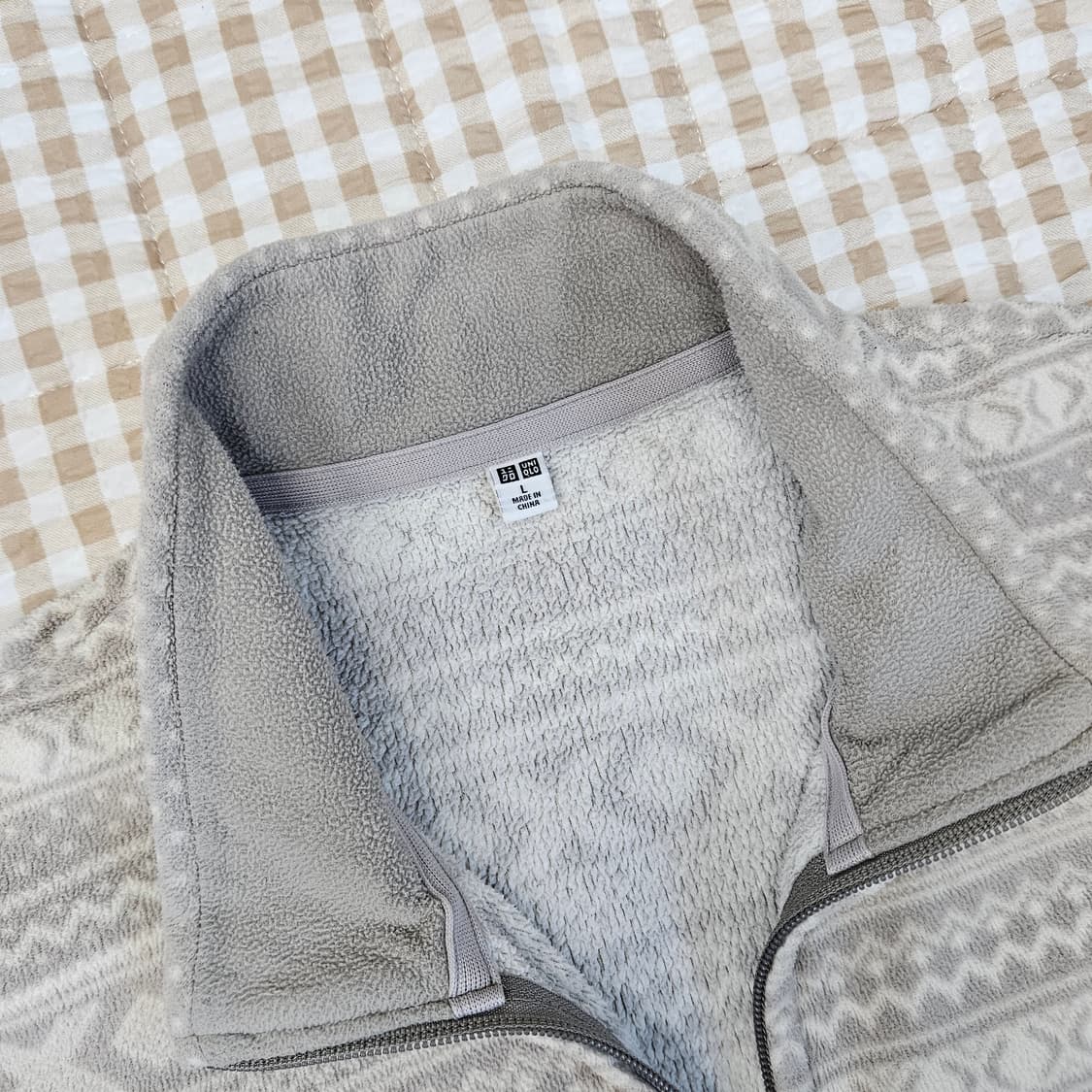 유니클로 얇은 후리스 집업자켓 남자100 상품이미지2