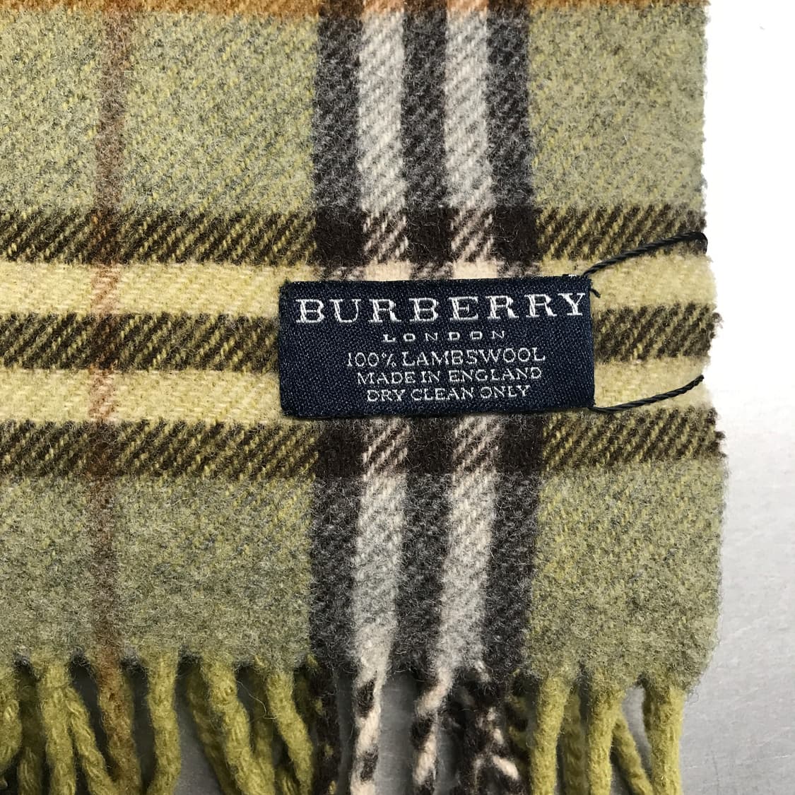 버버리 정품 램스울 머플러 그린 상품이미지4
