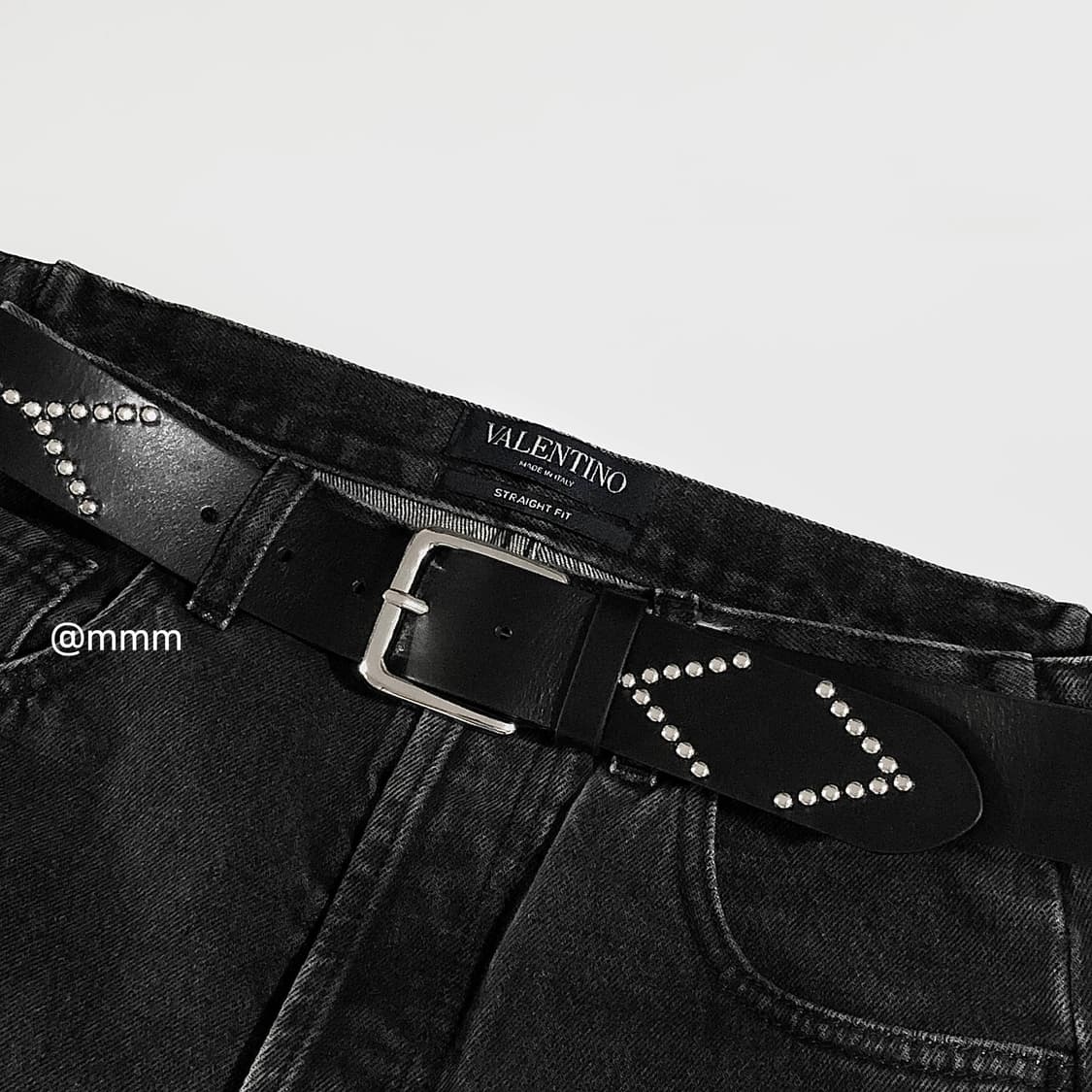(unisex) 이태리가죽 스터드 벨트 상품이미지6