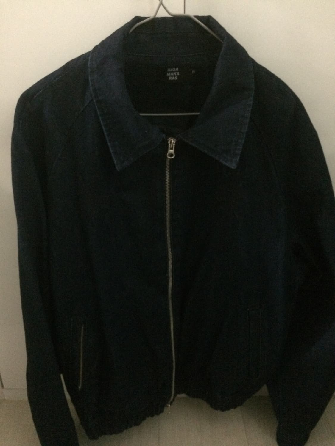 이우가마카라스 Needlework Denim Raglan Jacket 상품이미지4