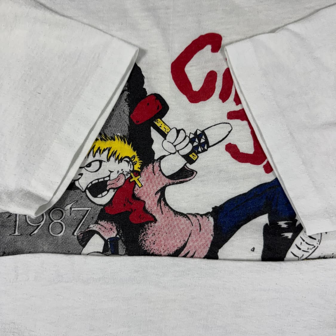 빈티지 80s Circle Jerks 써클저크스 밴드 티셔츠 상품이미지6