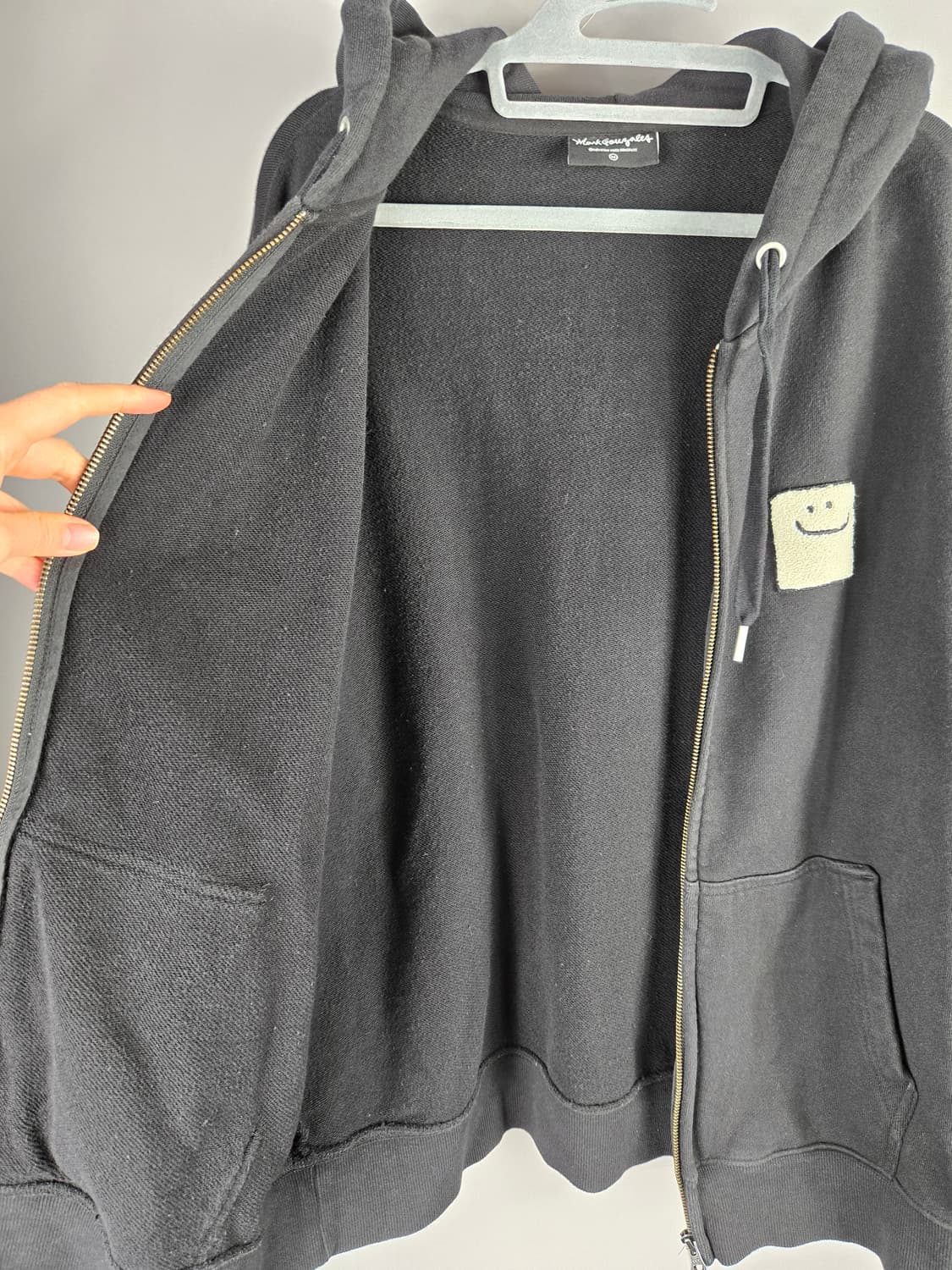 [무료배송]마크곤잘레스 M 남성 오버핏 후드 집업 블랙 상품이미지8