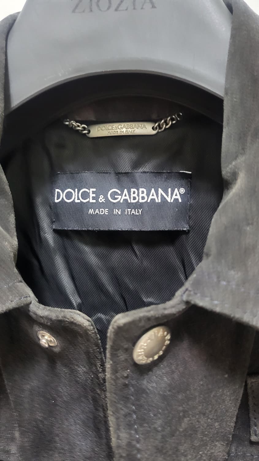 돌체앤가바나(Dolce & Gabbana)의 금장 스웨이드 오일워싱 자켓 상품이미지4