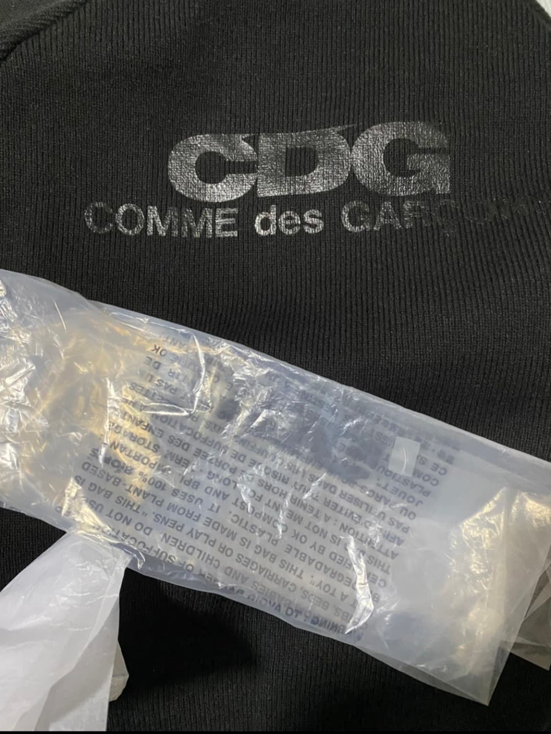 CDG 꼼데가르송 블랙 V넥 스쿨 가디건 상품이미지2