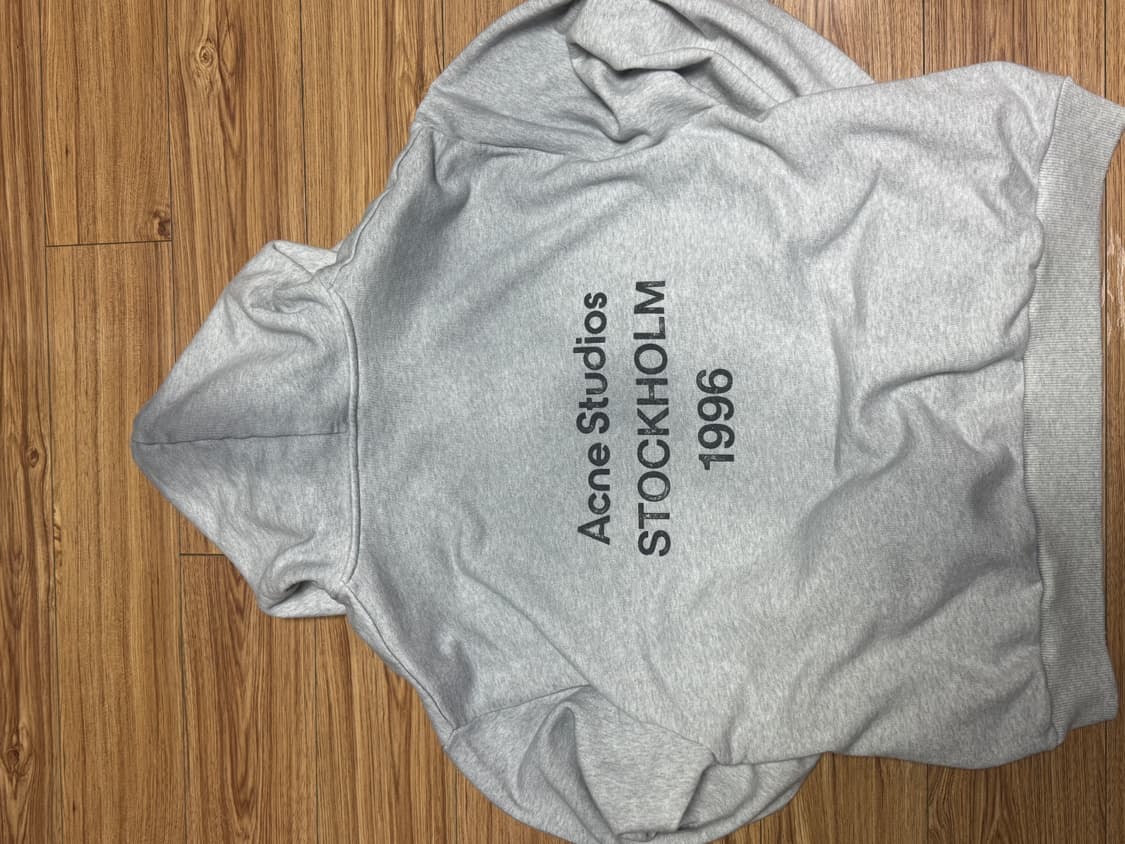 아크네 스튜디오 스톡홀름 로고 후드 스웨터, 후드티 L 상품이미지4