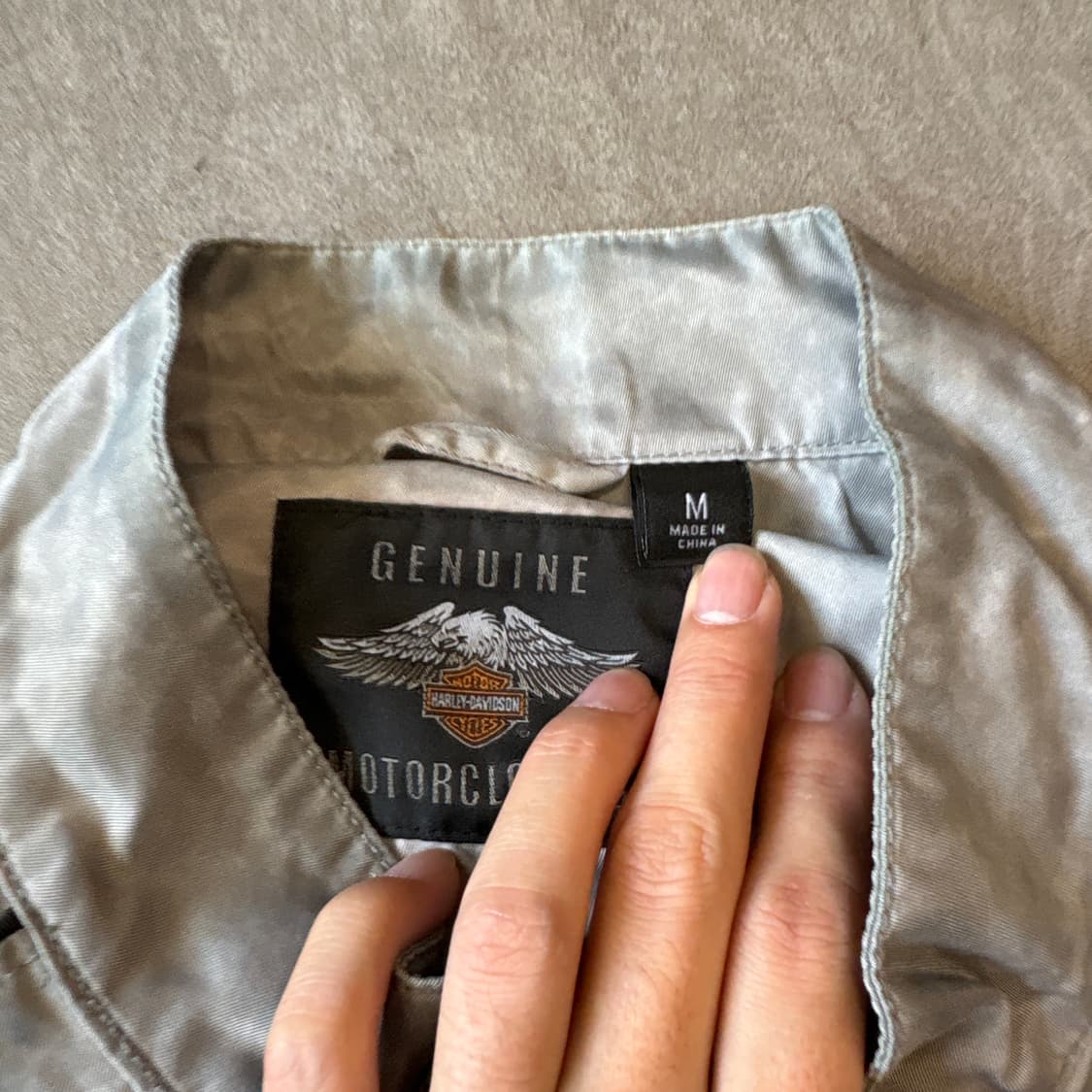 할리데이비슨 그레이 바람막이 자켓 상품이미지4