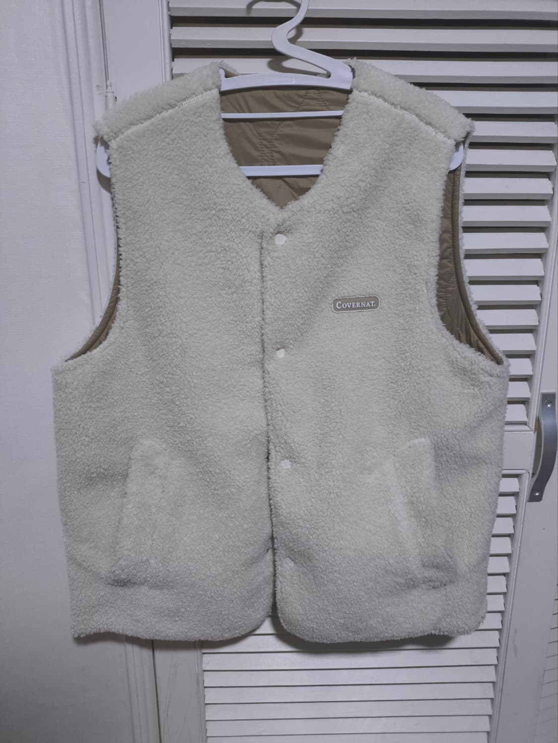 S 커버낫 리버시블 양털 패딩 조끼 상품이미지5