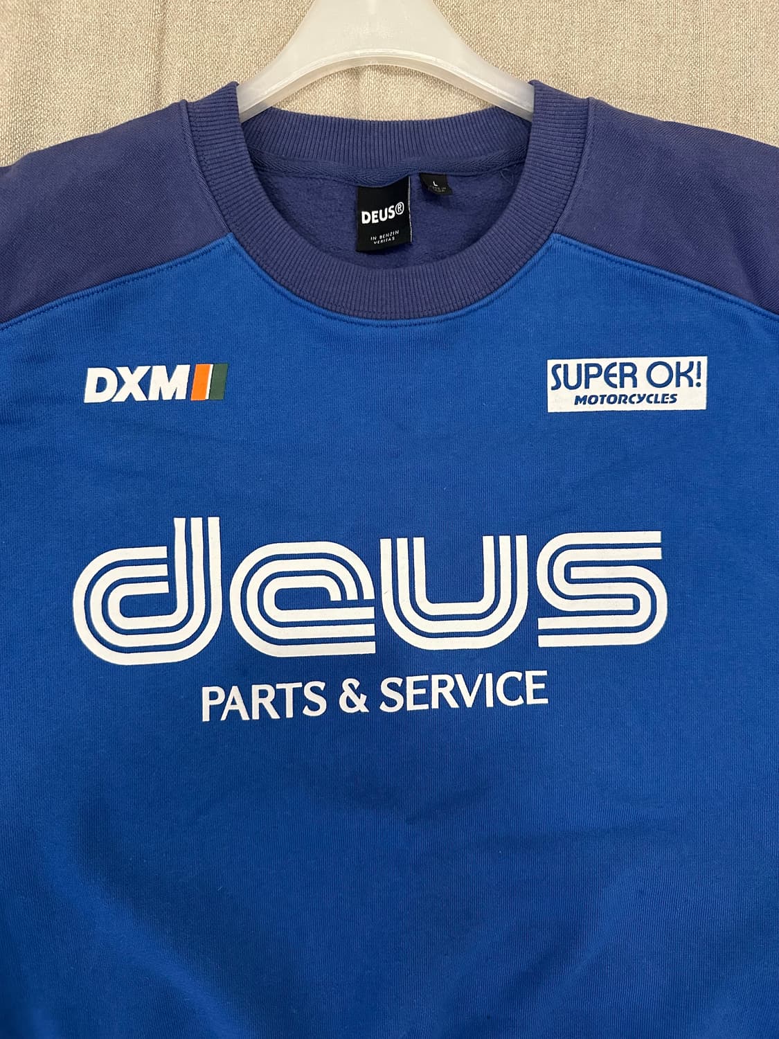 데우스 투어링 크루 맨투맨 L사이즈 판매 상품이미지4