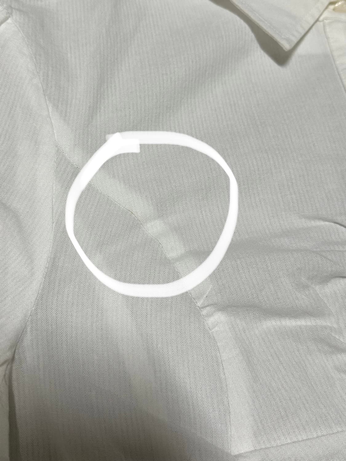 Seo 에스이오 화이트 코튼 타이 웨이스트 셔츠 SHEER TIE 상품이미지6