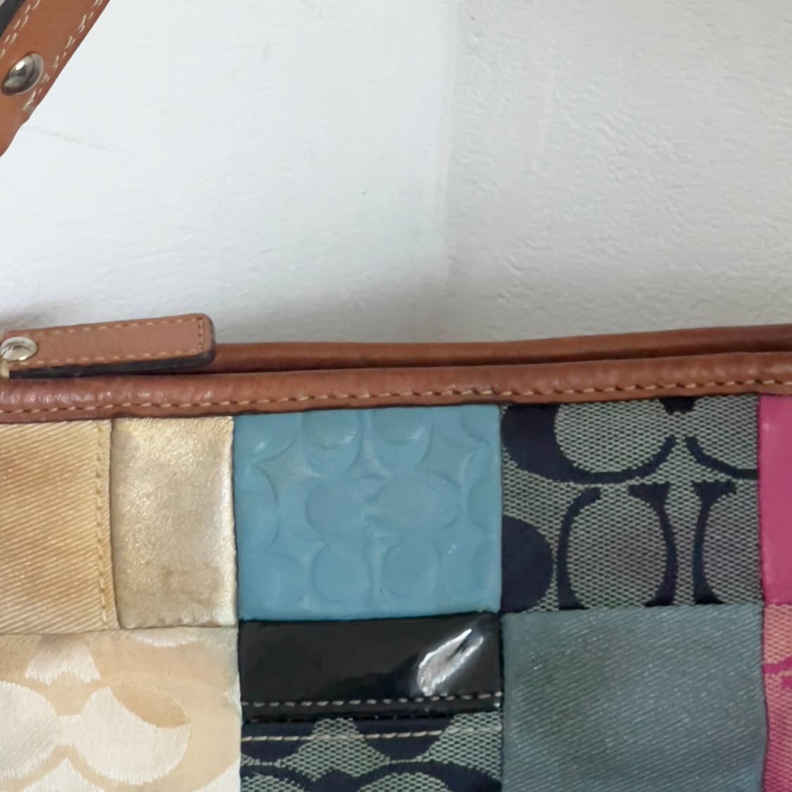 Vintage Coach patchwork shoulder bag 상품이미지4