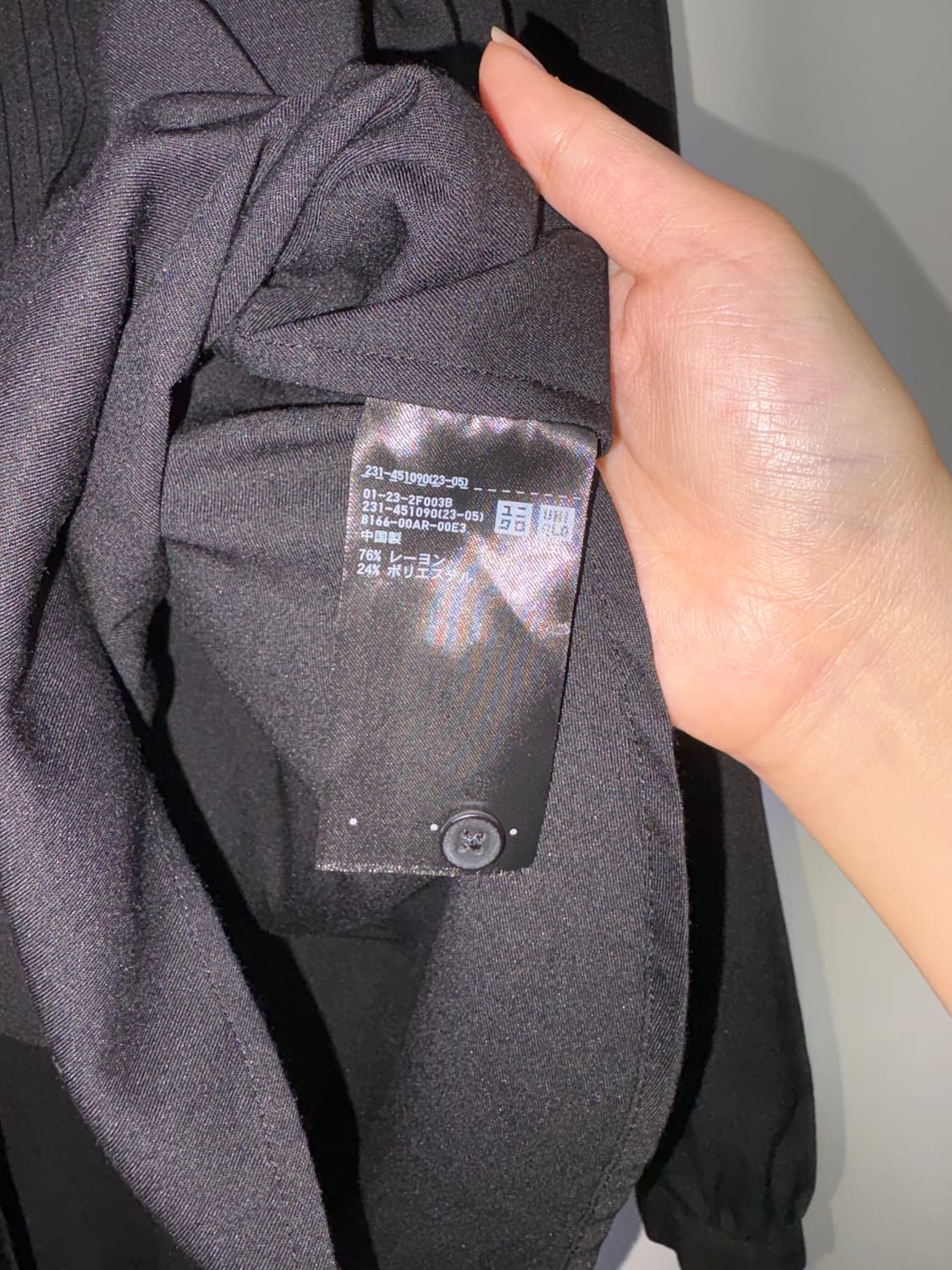 블랙 블라우스 상품이미지6