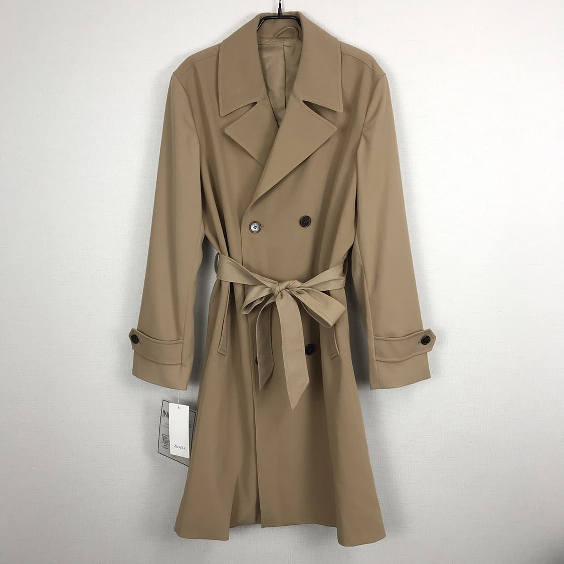 지오지아 ZIOZIA 세미오버핏 더블 트렌치코트 남성95 상품이미지1