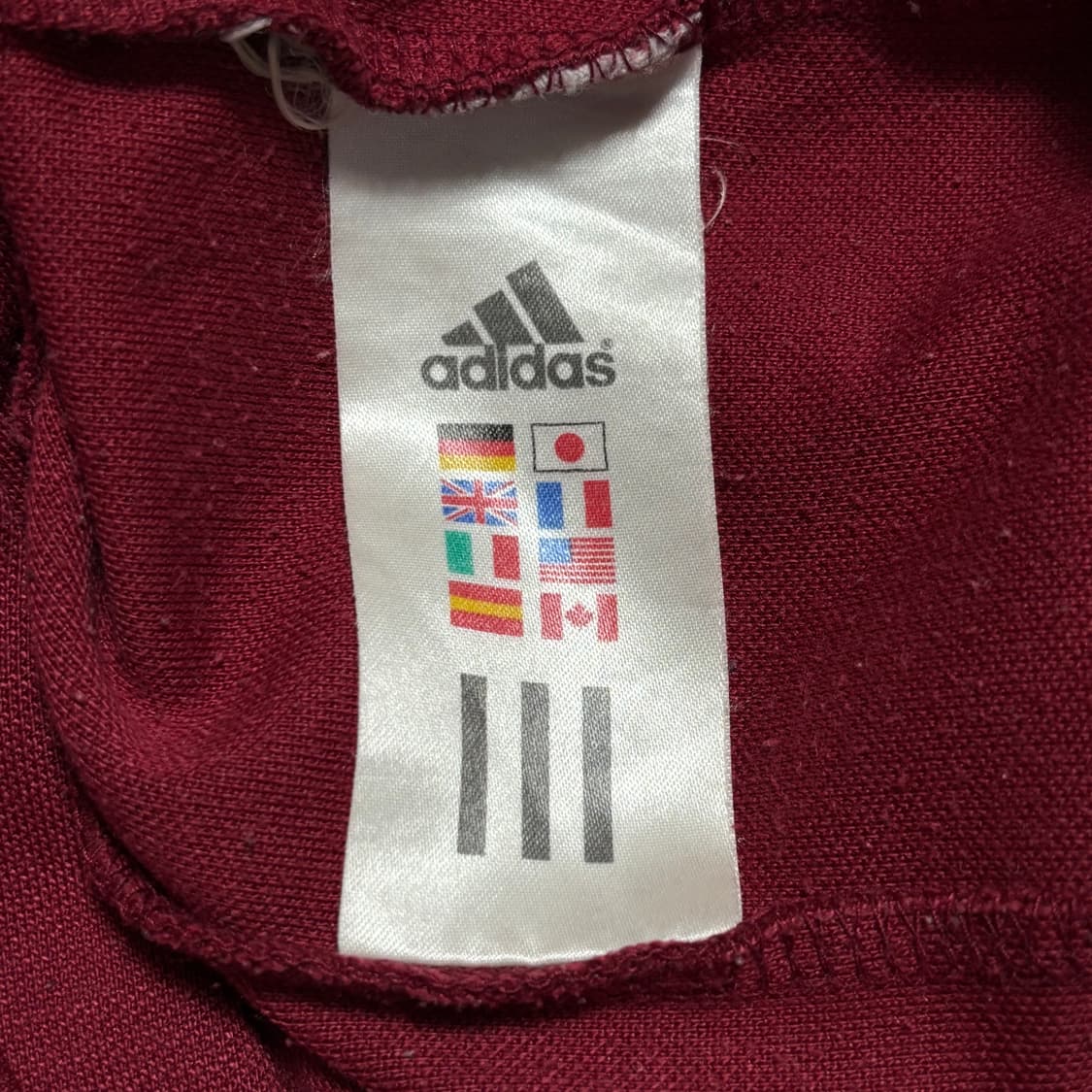 2XL 아디다스 빈티지 버건디 트렉탑 상품이미지5