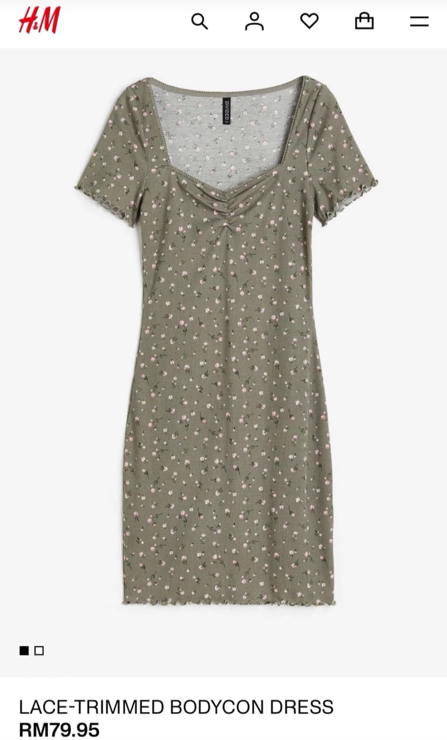 H&M 그린 원피스 상품이미지1