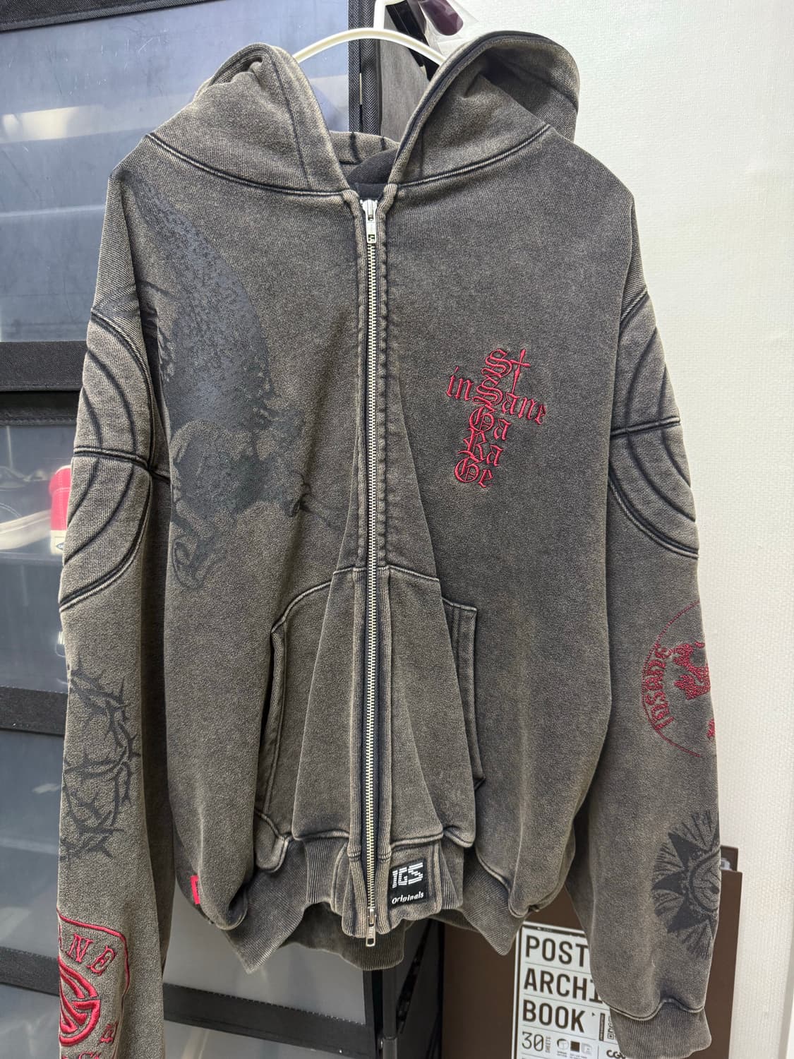 인세인개러지 패디드 후드집업 2사이즈 상품이미지1