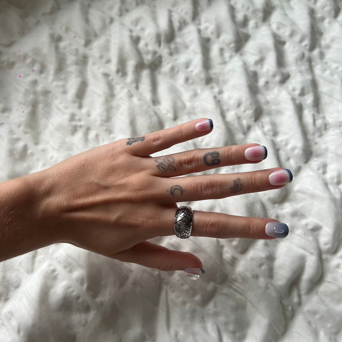 앤틱 플라워 패턴 실버 반지 상품이미지6