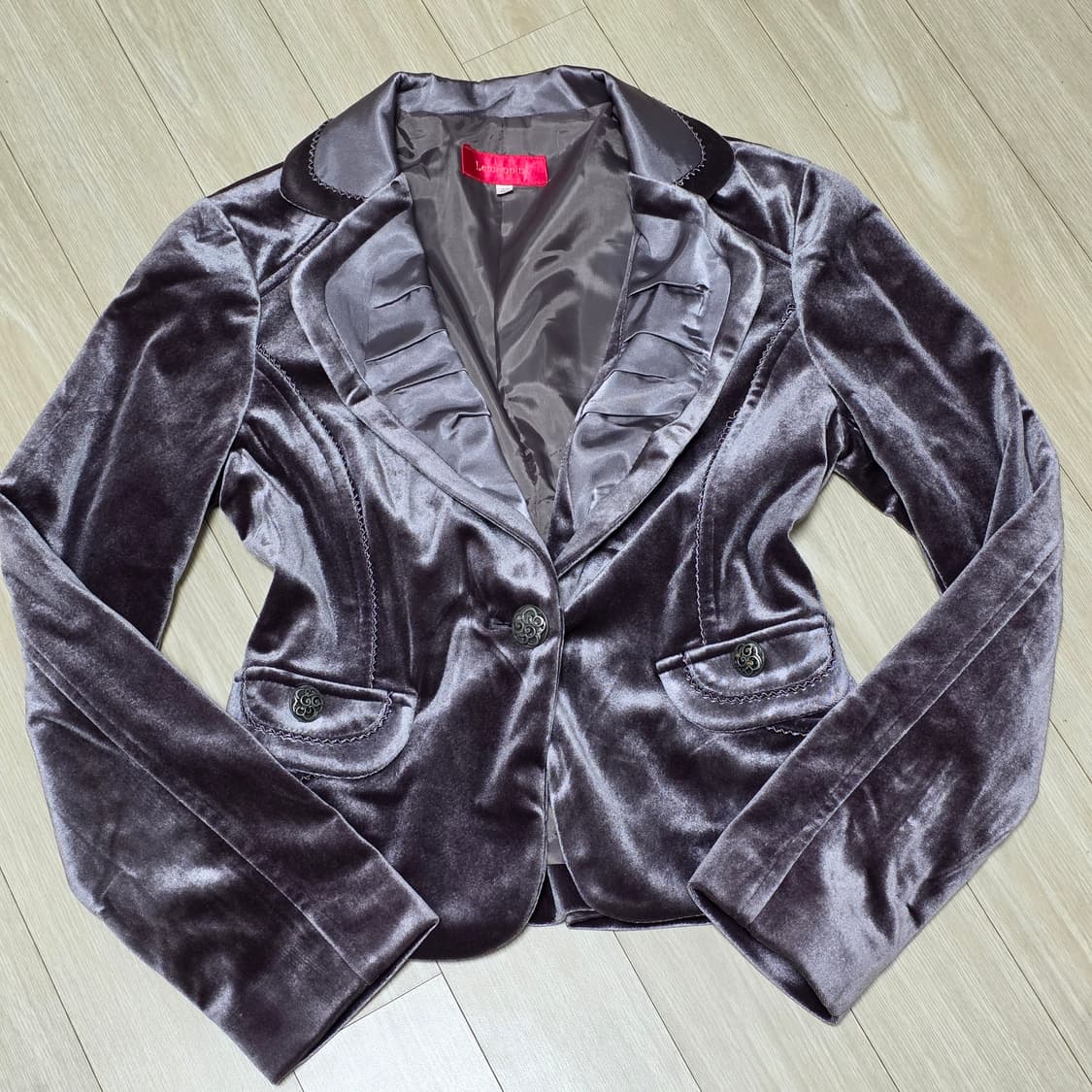빈티지) 벨벳 고딕 앤틱 모리걸st 여성 정장자켓 상품이미지3
