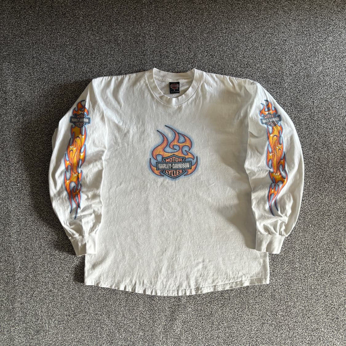 빈티지 할리데이비슨 플레임 롱슬리브 티셔츠 상품이미지3