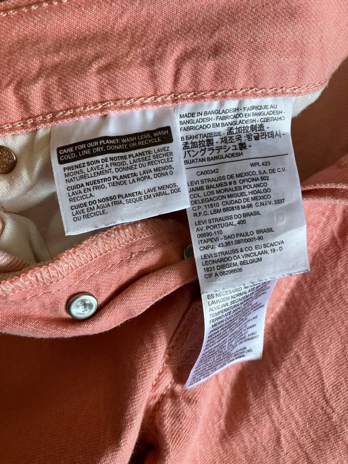 Levis 501 pink jeans (30-32) 상품이미지6