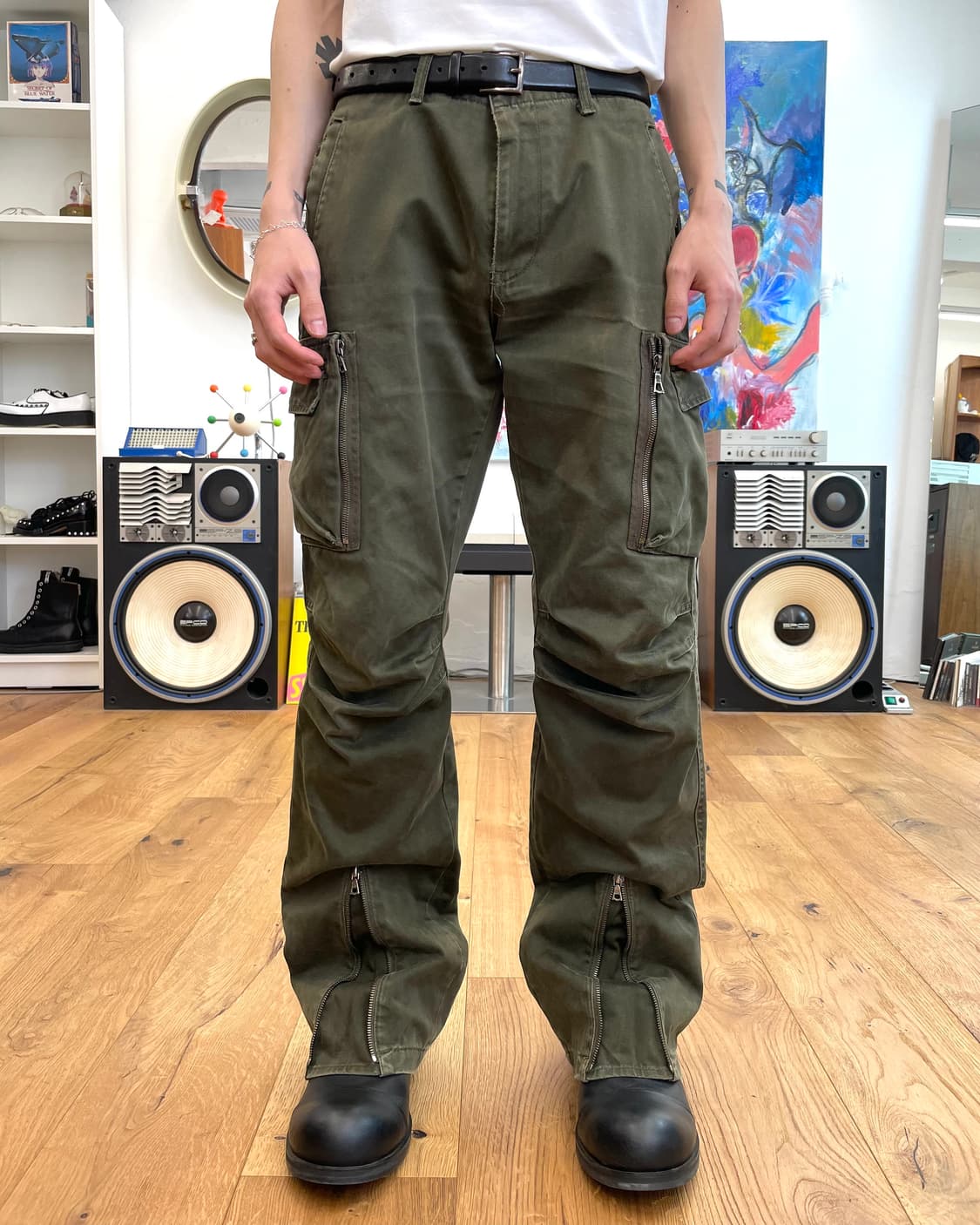 [M] wjk 플레어 카고 팬츠 상품이미지1