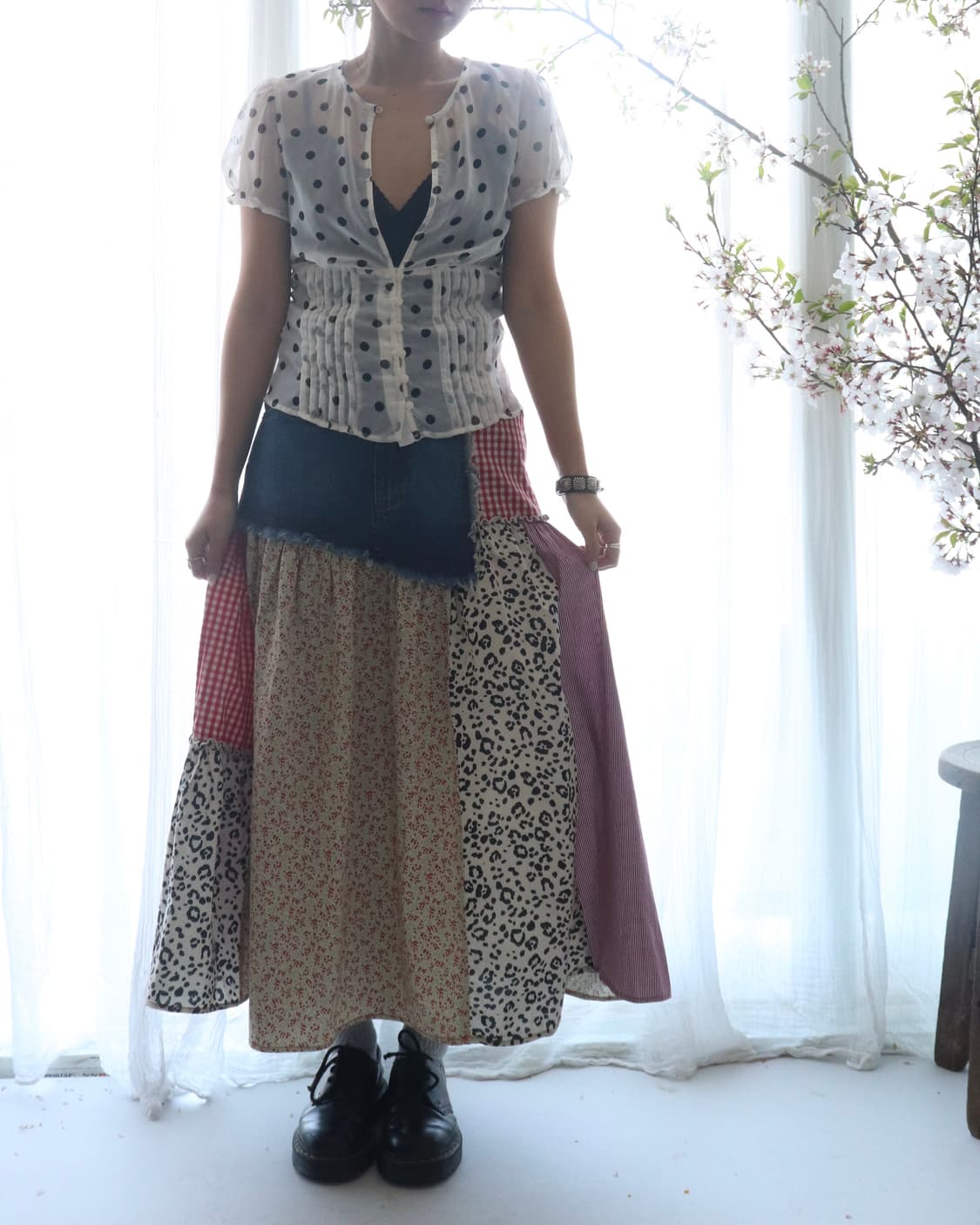 [Freada] Check Docking Skirt (새상품) 상품이미지1