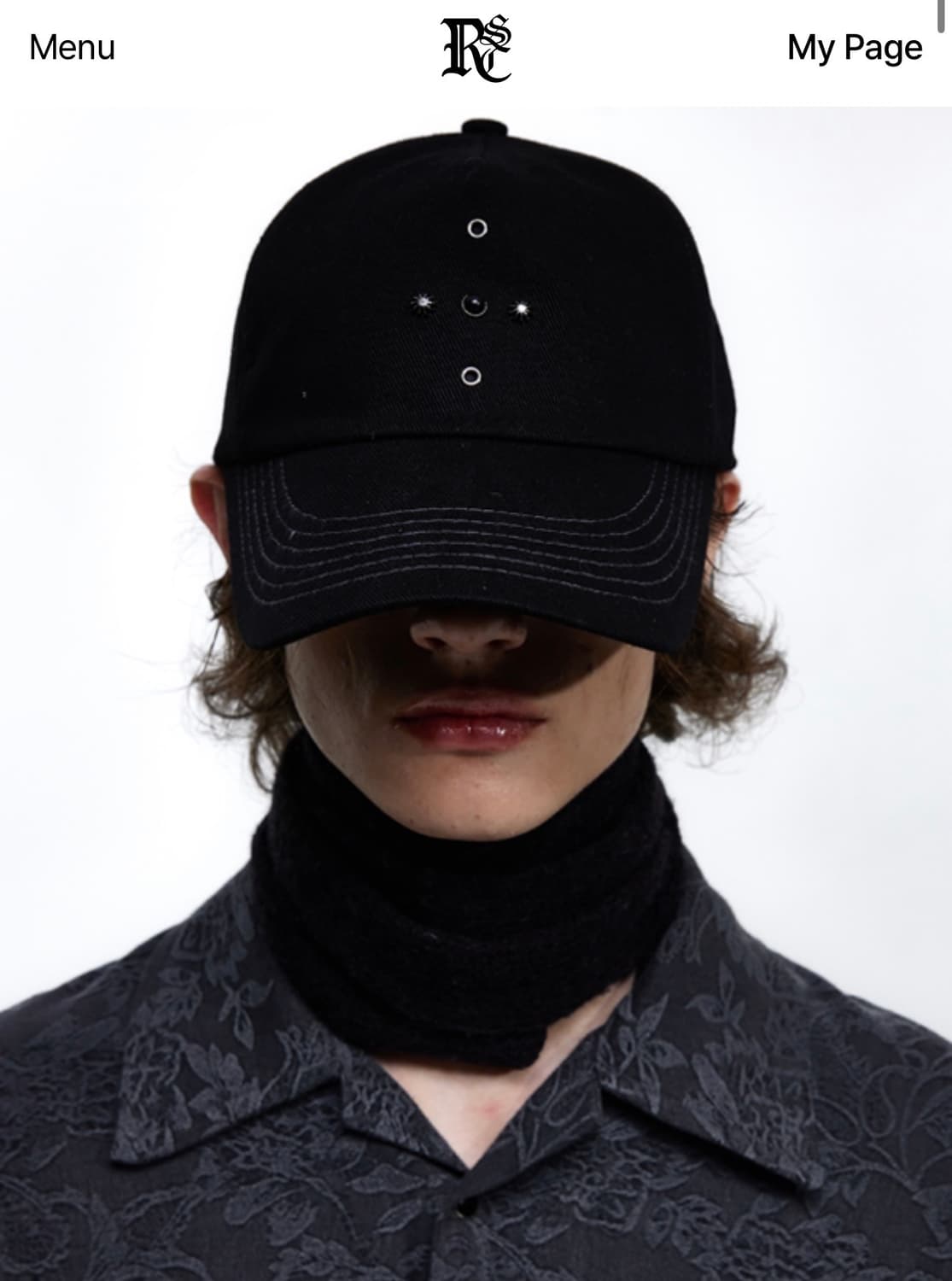 RSSC WESTERN RIVET BALL CAP - BLACK  상품이미지1
