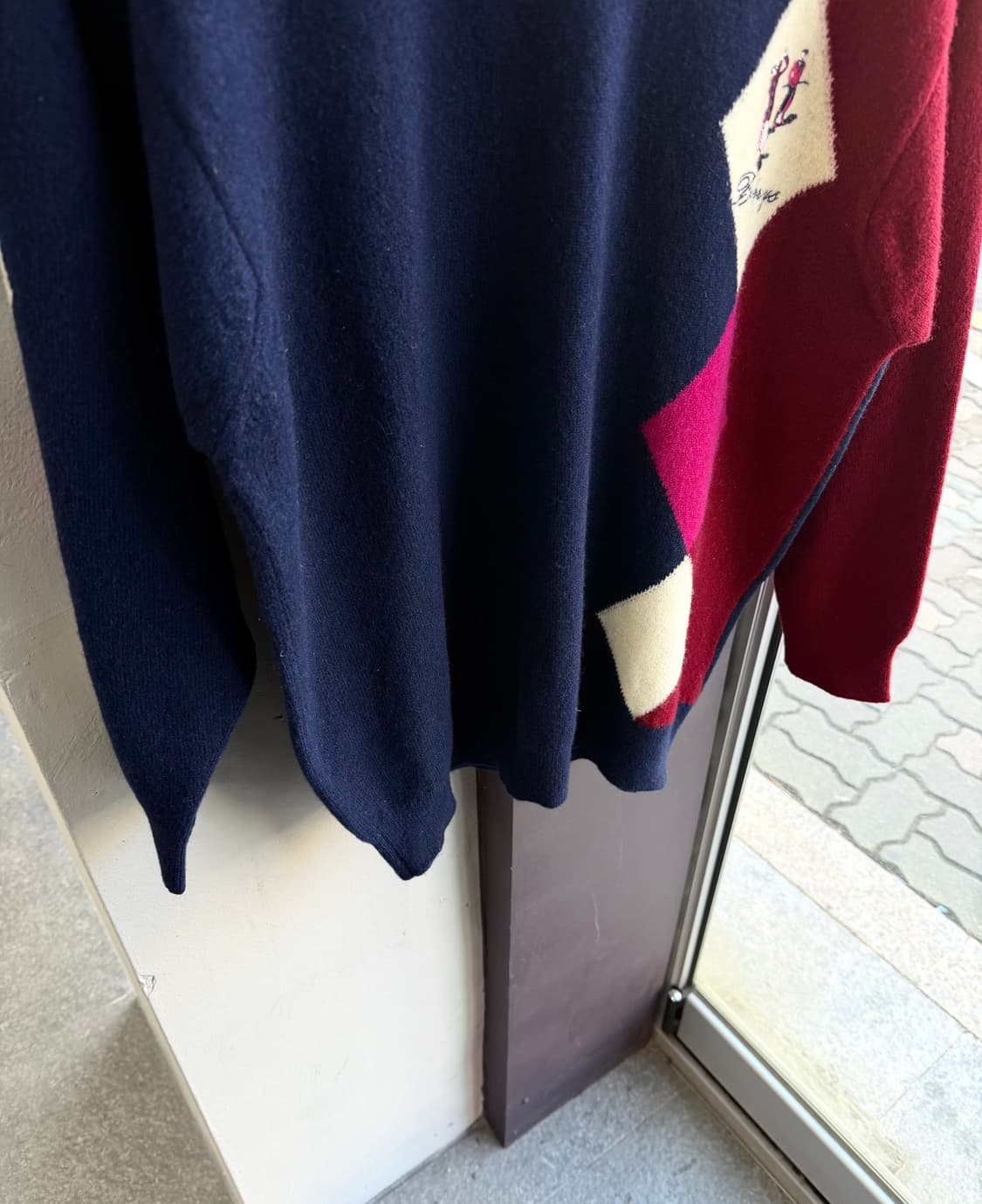 100/ 버버리 아카이브 버진울 아가일 니트 스웨터 상품이미지4