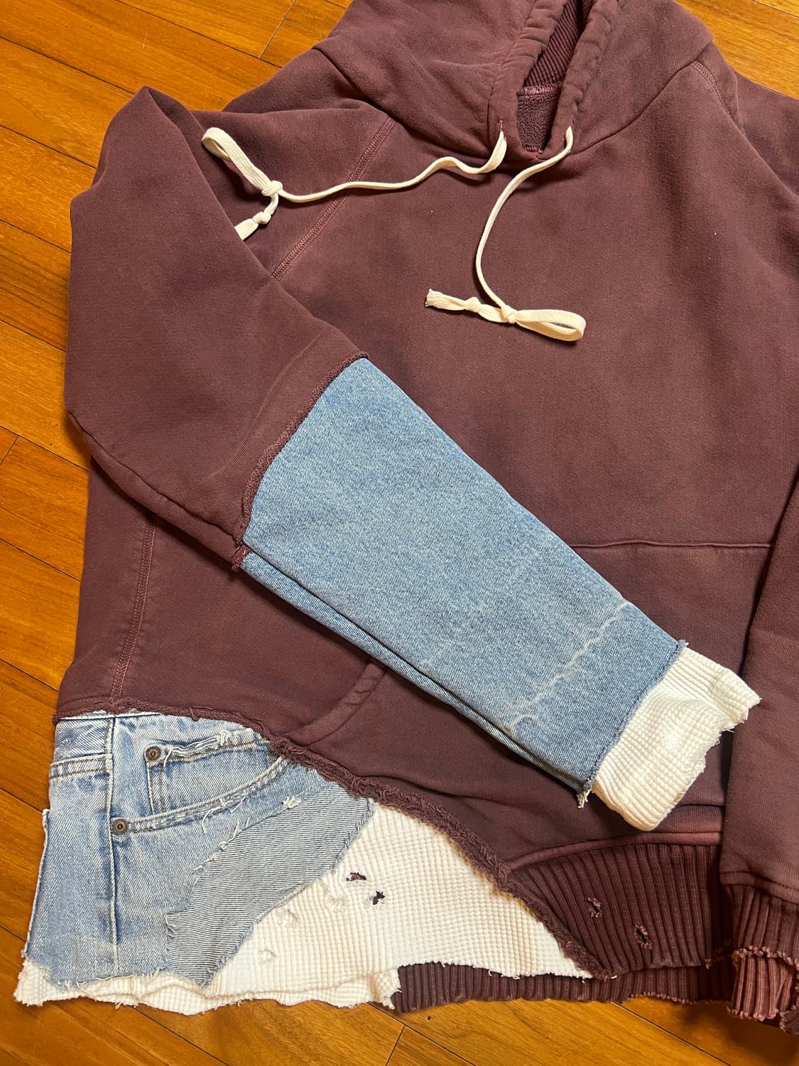 그렉로렌 데님믹스 후드스웨트 상품이미지5