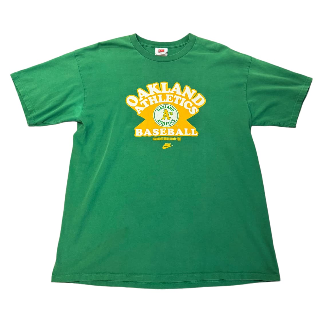 나이키 90s MLB 오클랜드 애슬레틱스 빈팔 티셔츠 (XL) 상품이미지1
