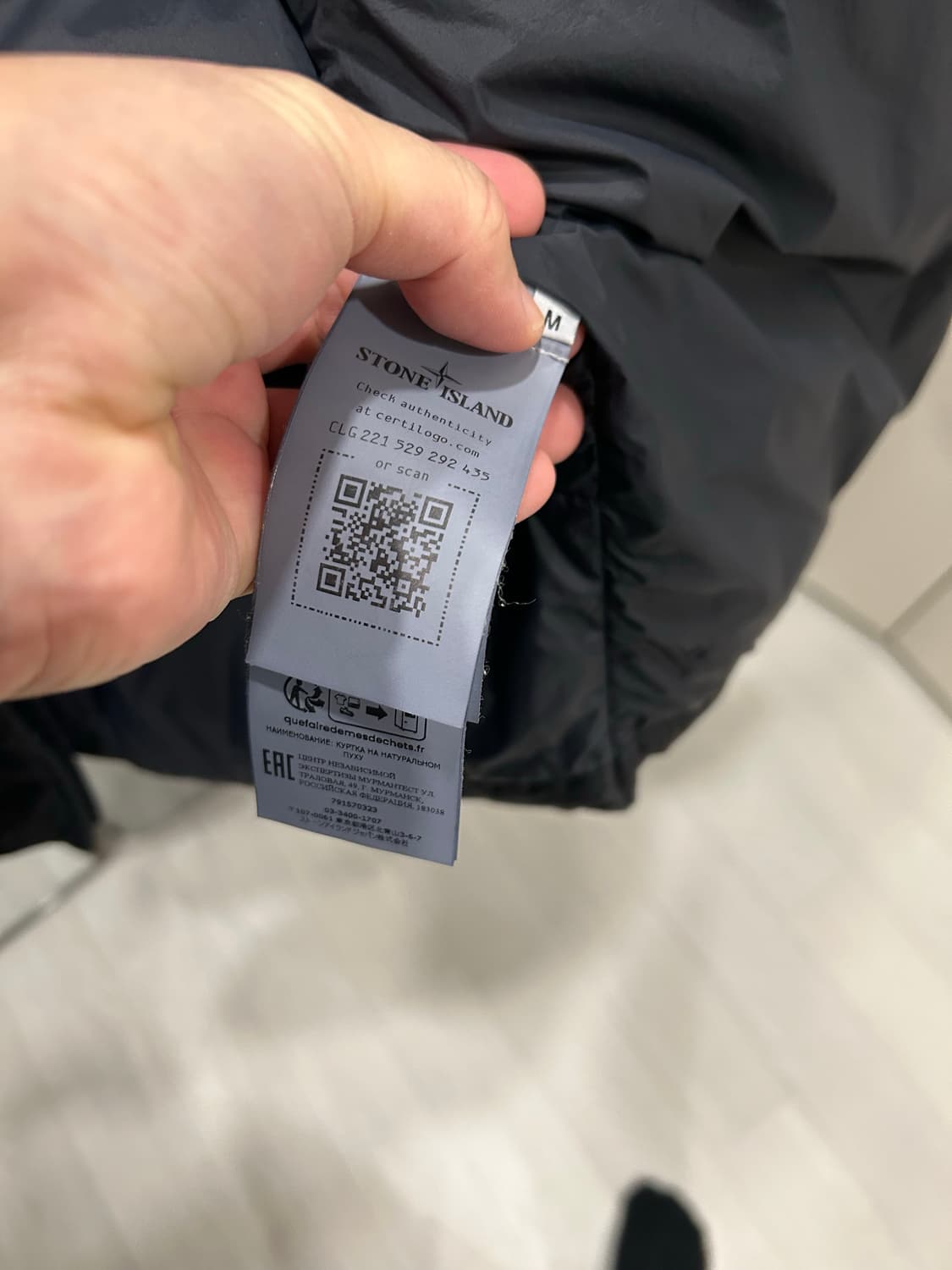 스톤아일랜드 롱패딩 23FW 블랙 M 105 새상품급 상품이미지9