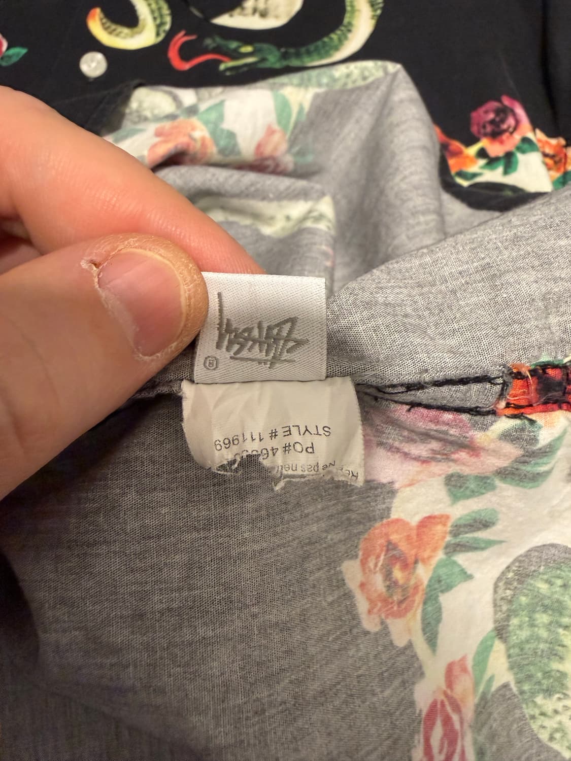 스투시 Stüssy Skull & Snake Shirt XL 상품이미지8