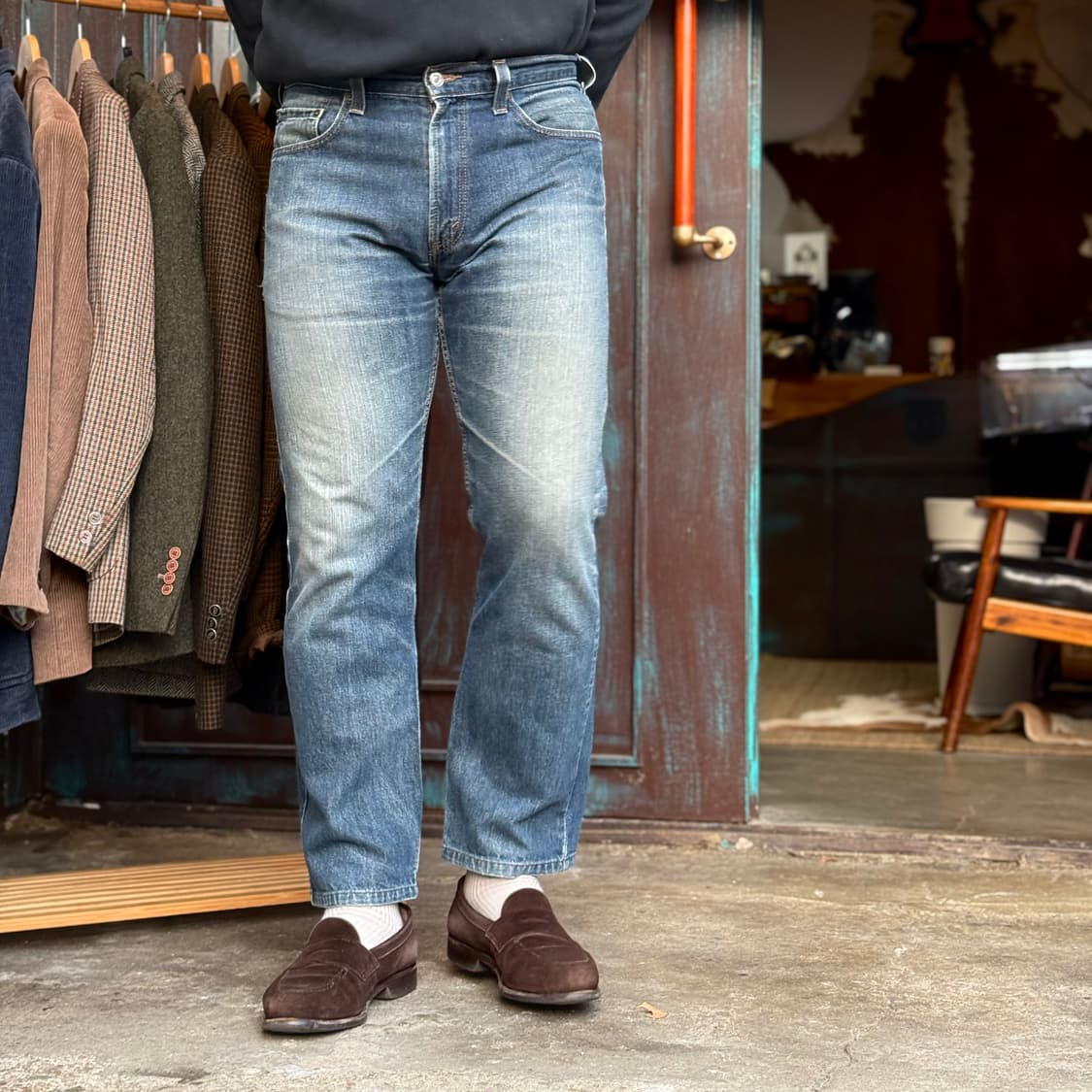 리바이스 505 레귤러핏 데님 팬츠 33 상품이미지7