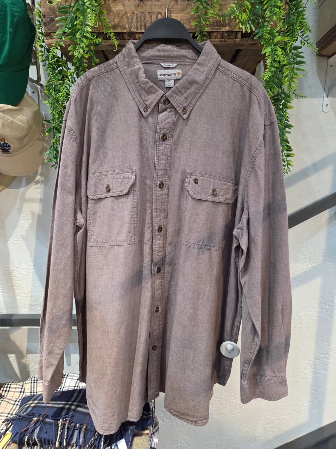 CARHARTT 칼하트 애쉬브라운 긴팔셔츠 상품이미지2