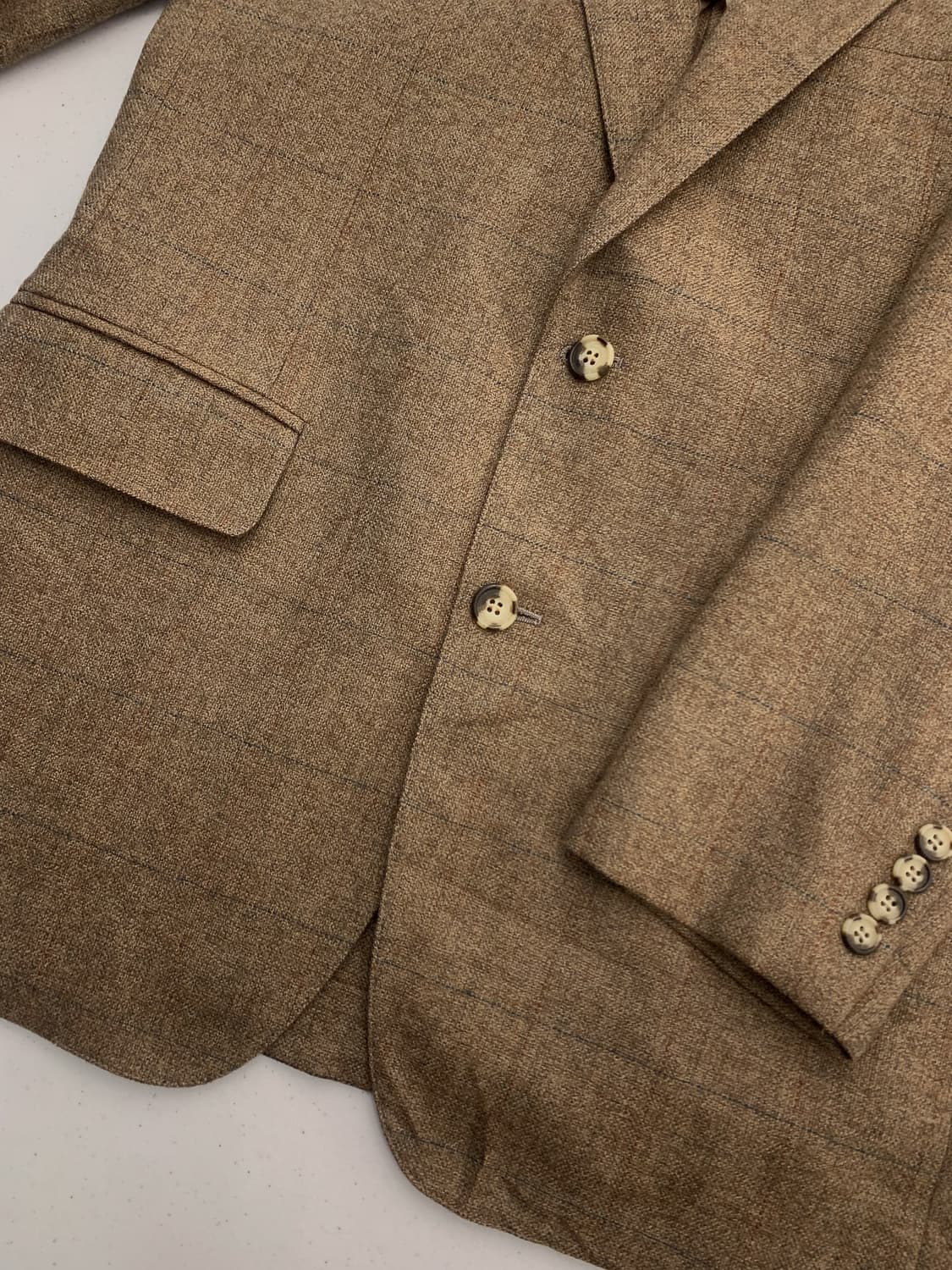 95 챕스 랄프로렌 빈티지 울 체크 블레이저 자켓 상품이미지4