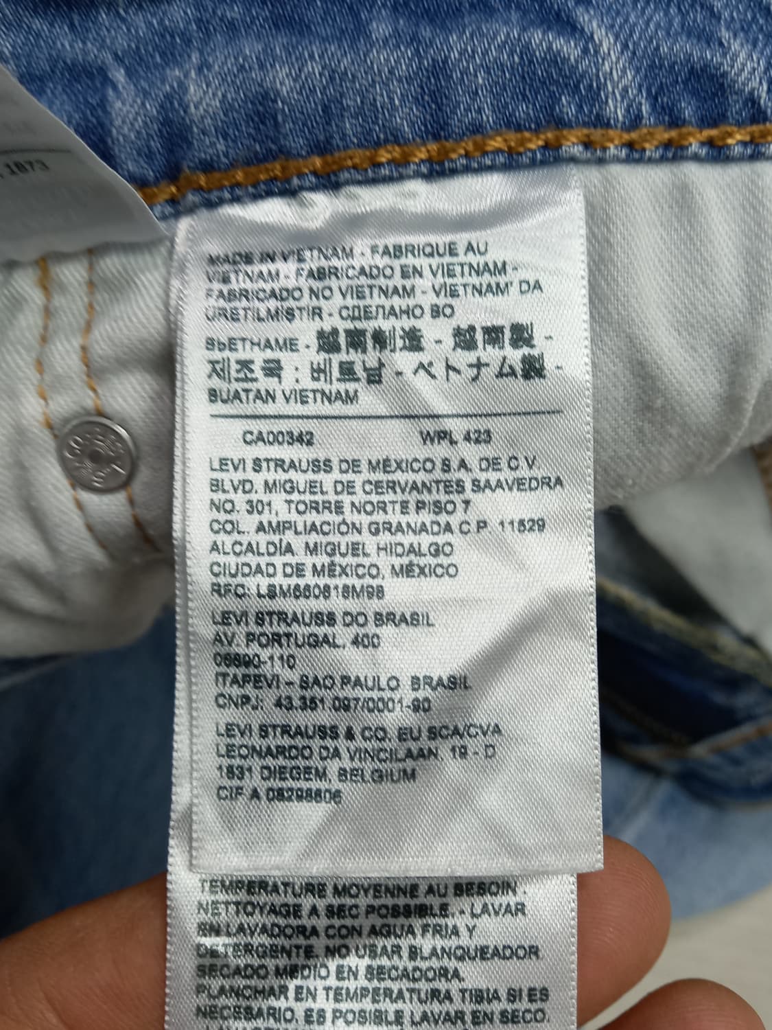 32 리바이스502 워싱 스판 슬림일자 연청 32-390 상품이미지8