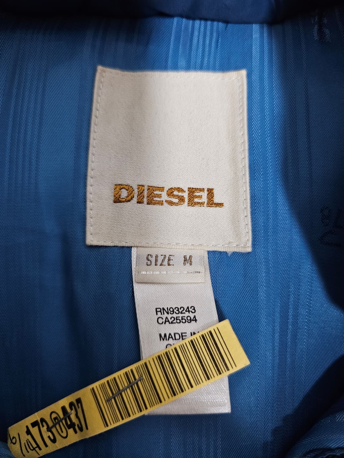 디젤 블루 패딩 조끼 M 상품이미지3