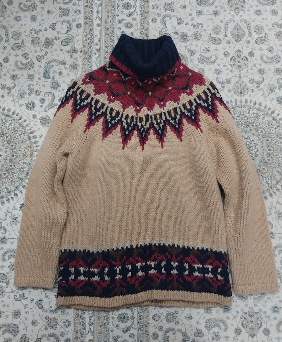 day and day 노르딕패턴 울 목폴라 M 상품이미지1