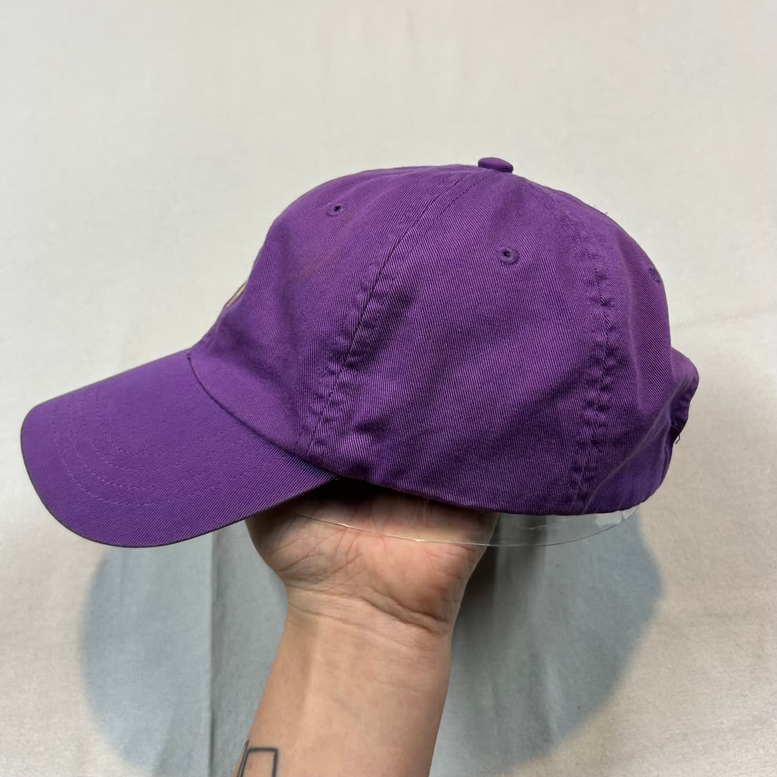 폴로 랄프로렌 보라색 볼캡 모자 가죽스트랩 정품 상품이미지3