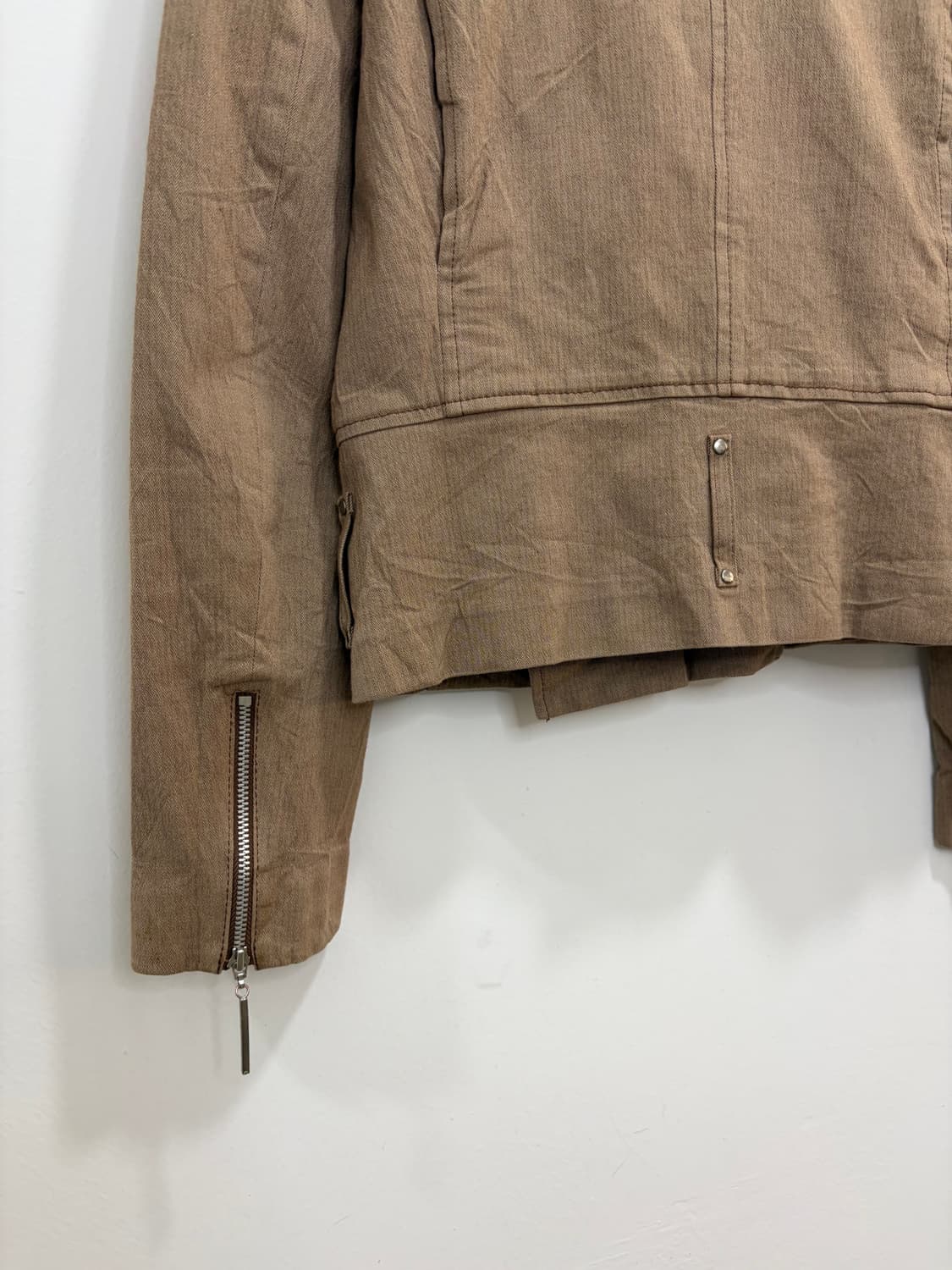 KUMIKYOKU 코튼 라이더 자켓 상품이미지9